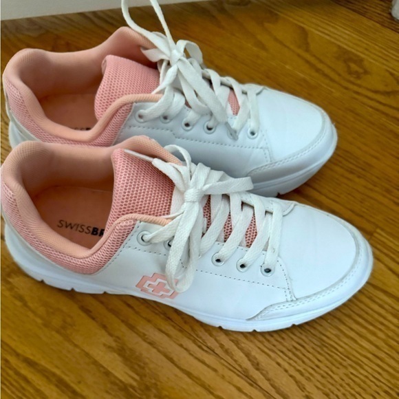 Swissbrand Drew Sneakers - White/Blush, Size 8 US (EUR 39) - Barely Worn! - Picture 1 of 9